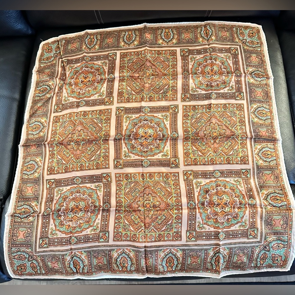 Vintage Paisley Silk Scarf